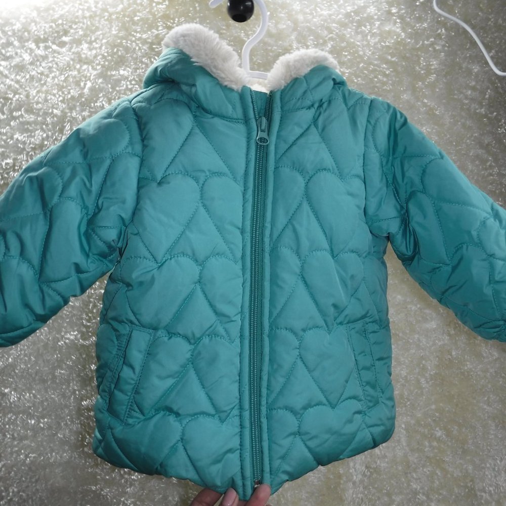 Old Navy hooded Jacket, Turquoise, 18-24 mo